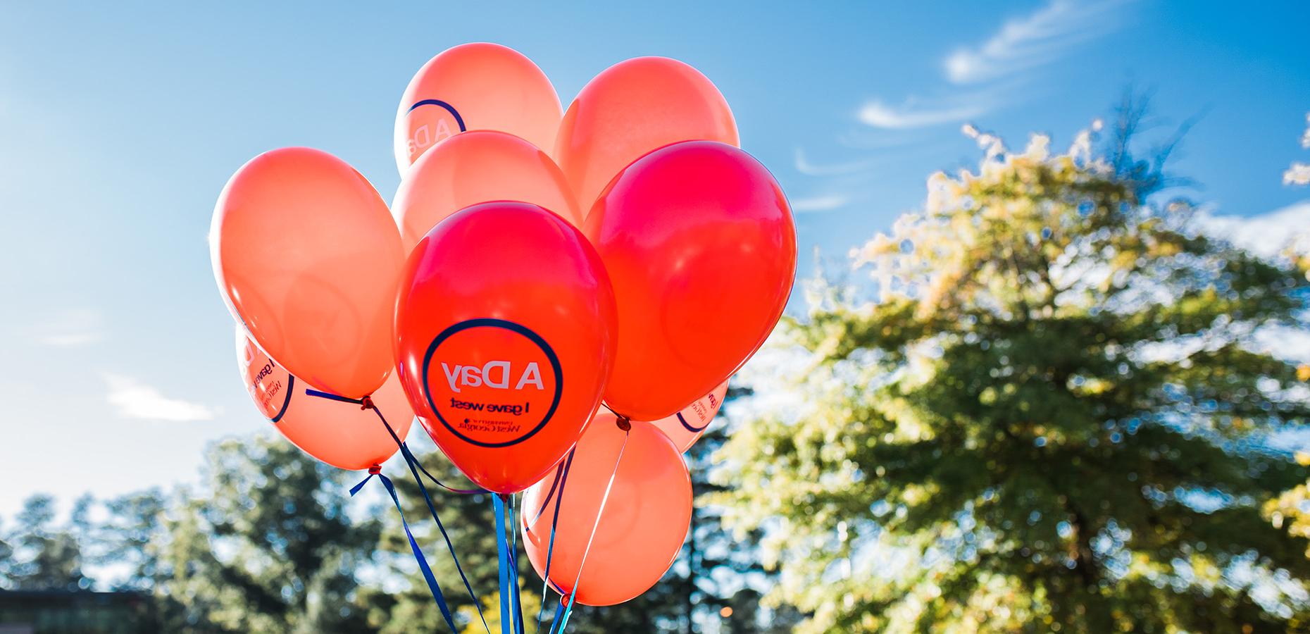 A Day Balloons outside